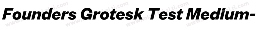 Founders Grotesk Test Medium字体转换